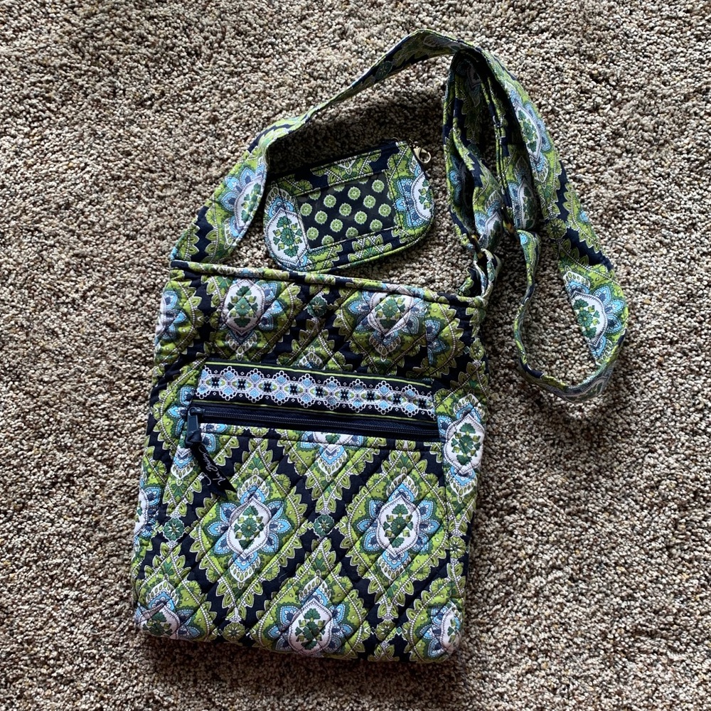 Vera Bradley crossbody with matching change purse